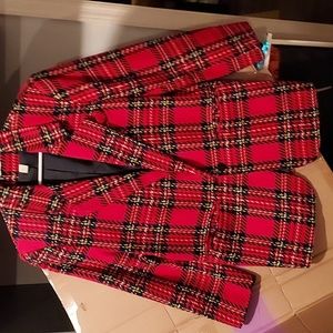 Joule energy red,plaid,blazer. Made in Bulgaria. Size 5/6